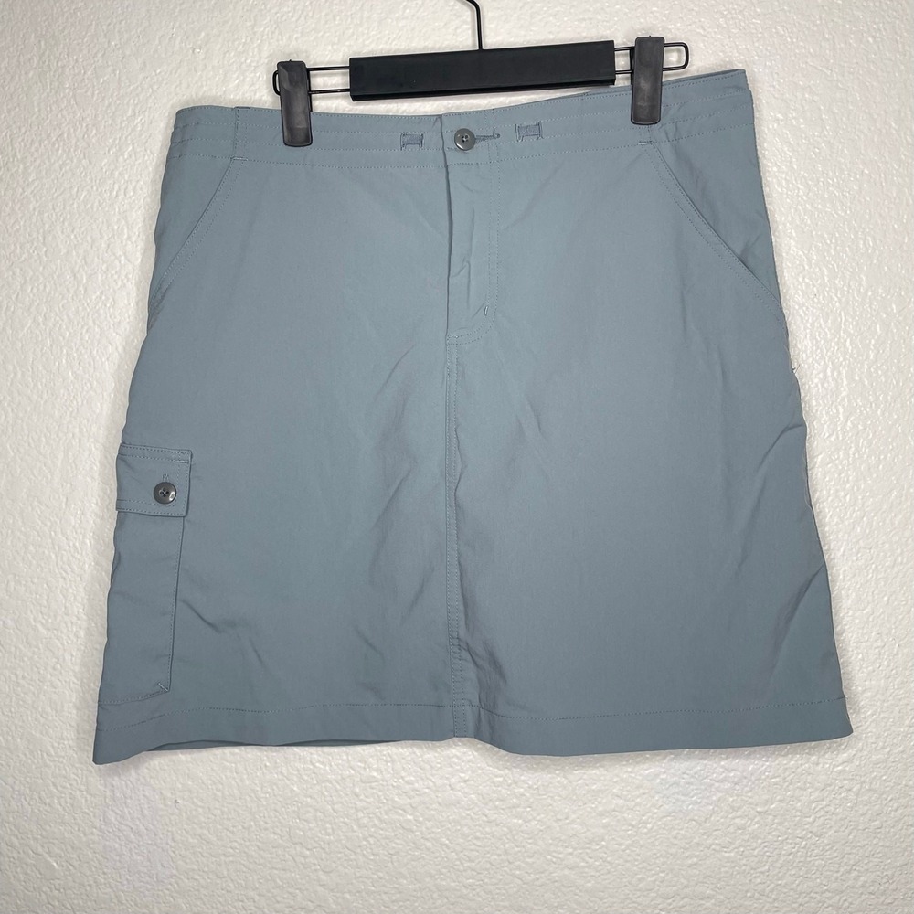 Outdoor Hiking Cargo Skort Dusty Blue Built-in Shorts Size 8 Activewear Travel